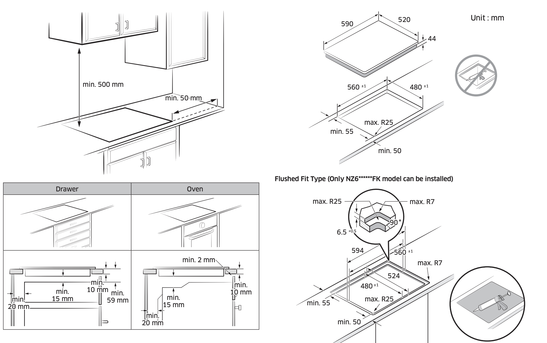 SAMSUNG NZ64B5046FK Series 5 inductiekookplaat - 60cm SAMSUNG NZ64B5046FK Series 5 inductiekookplaat - 60cm