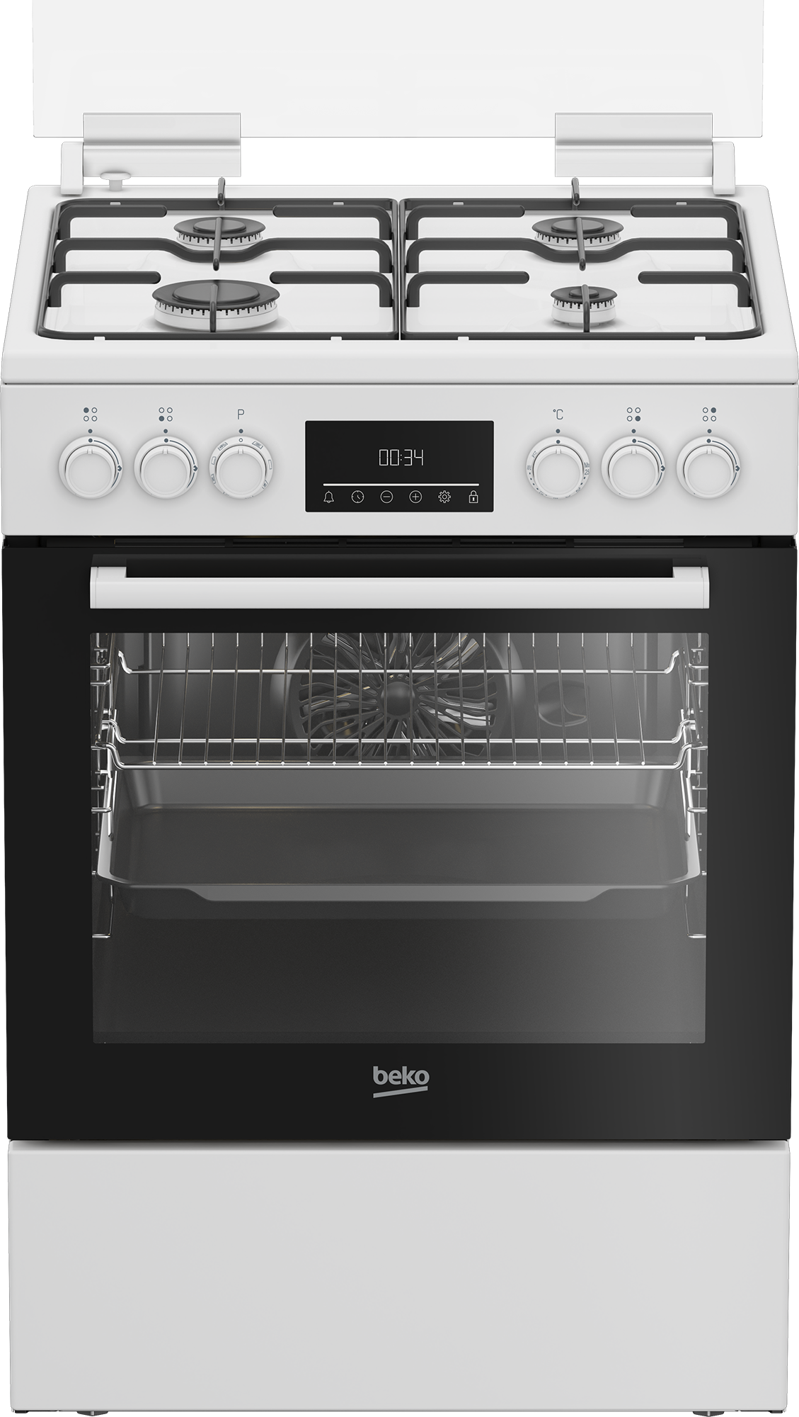 BEKO FBM62320WDSN fornuis met gaskookplaat - 60cm