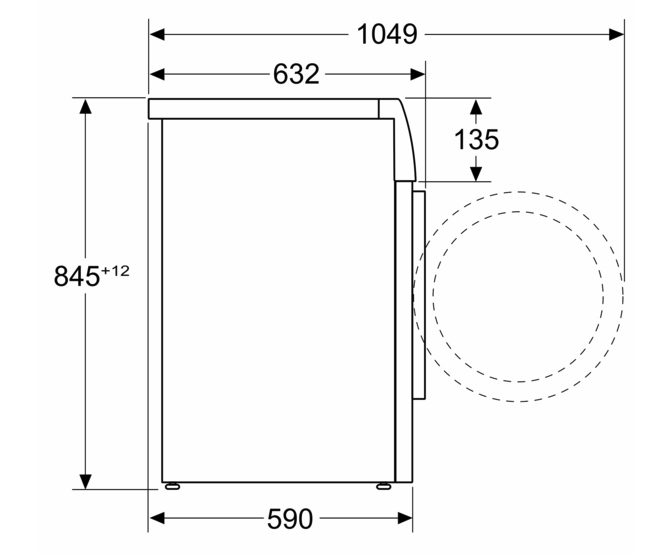 BOSCH WAN2827ZFG Series 4 wasmachine