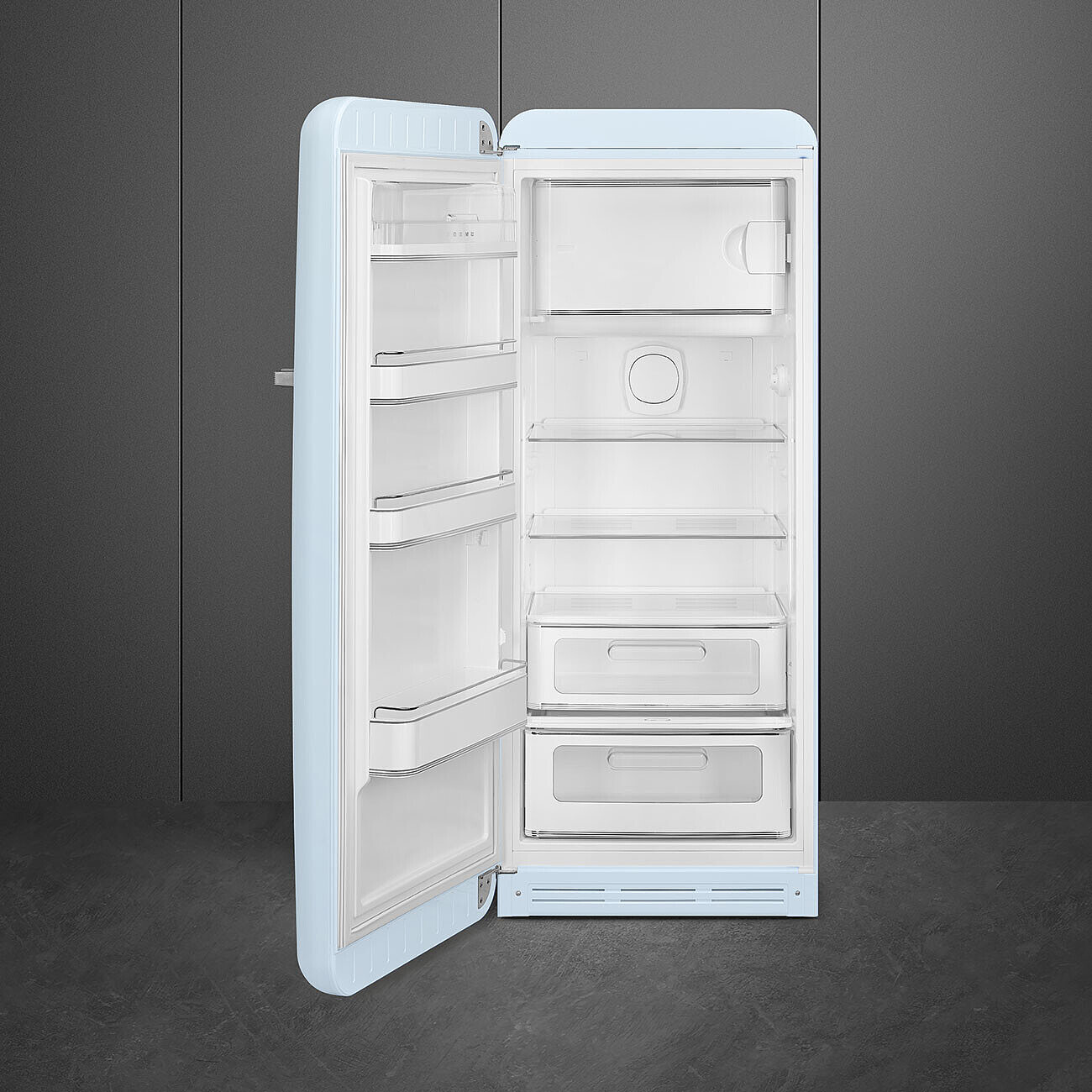 SMEG FAB28LPB6 vrijstaande koelkast met vriesvak - 153cm
