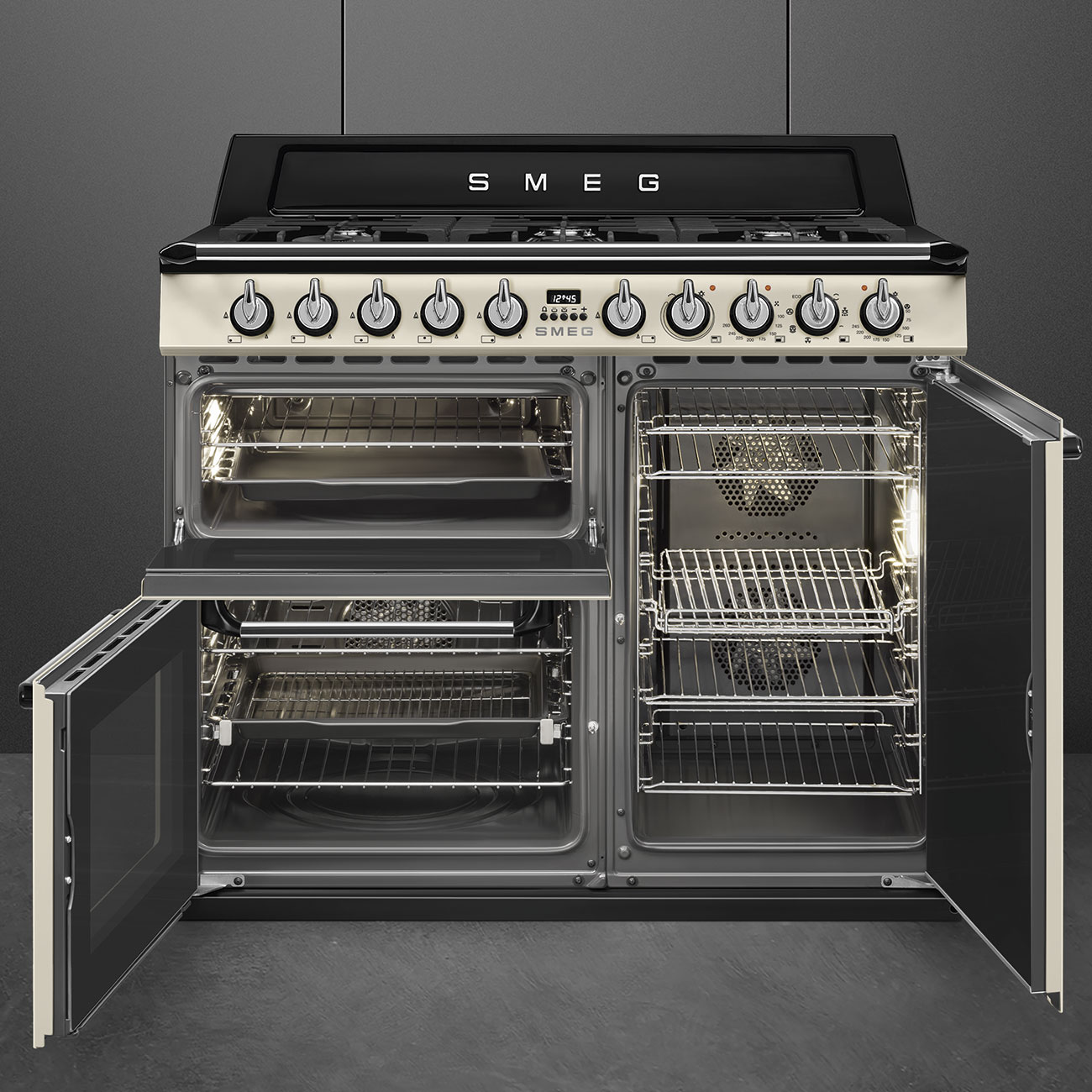SMEG TR103P fornuis met gaskookplaat - 100cm