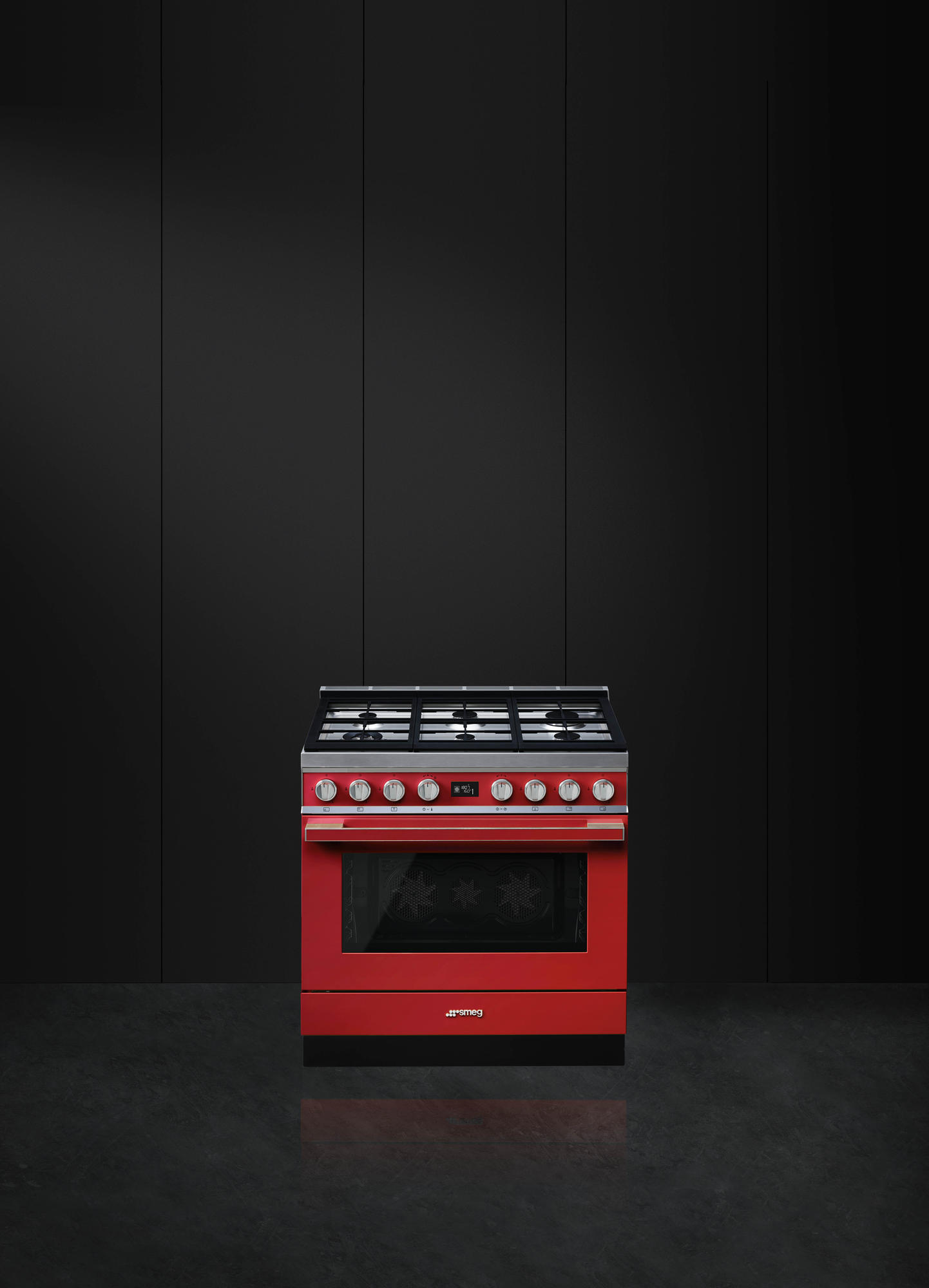 SMEG CPF9GPR fornuis met gaskookplaat - 90cm