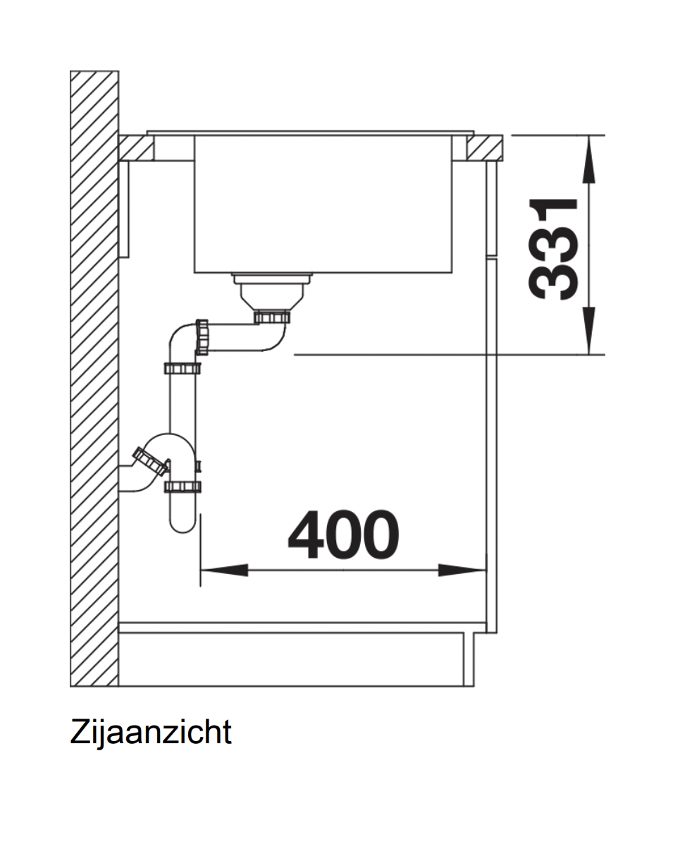 BLANCO 525953 PLEON spoelbak