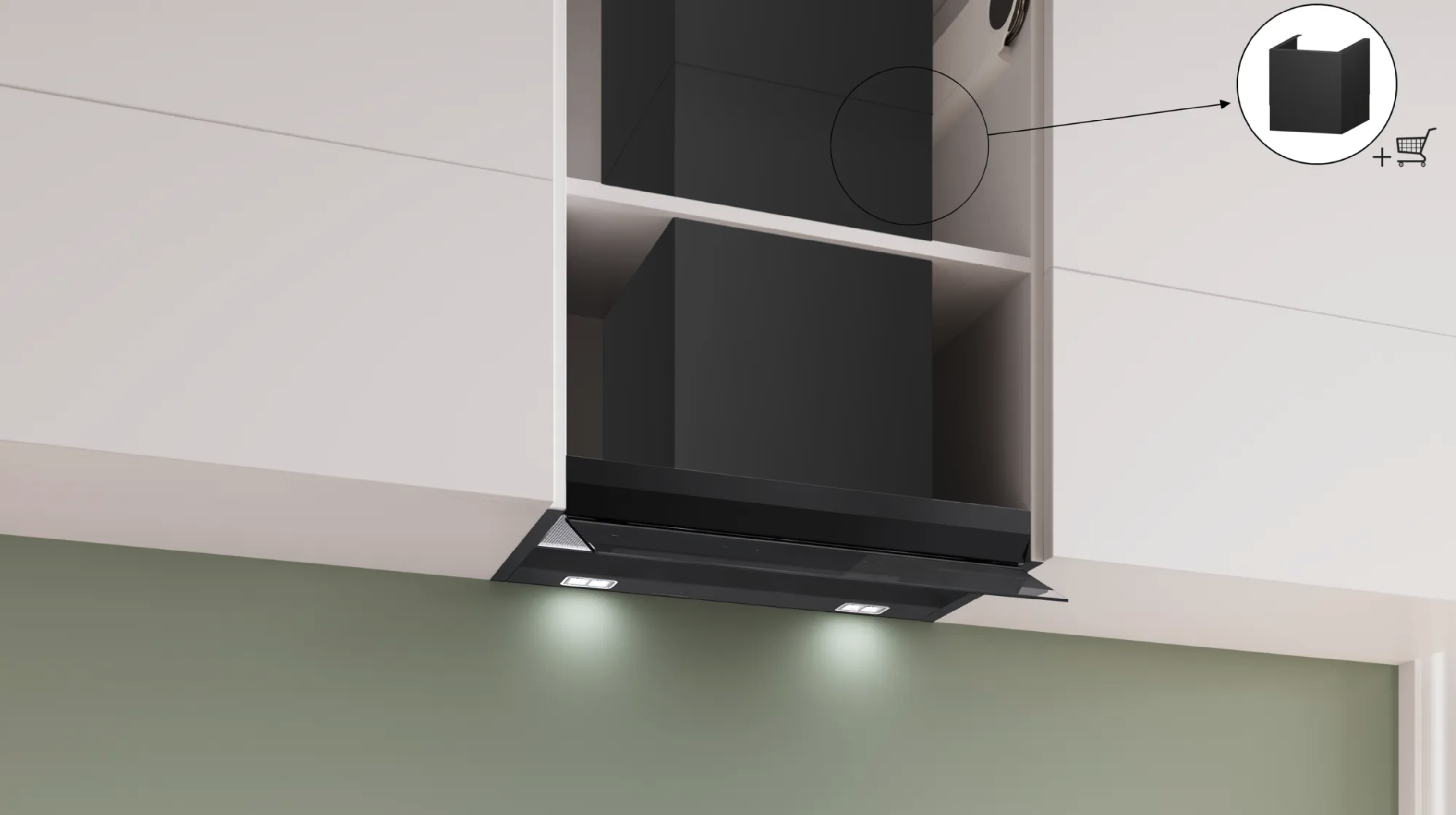 BOSCH DBB67DP65 geïntegreerde dampkap - 60cm