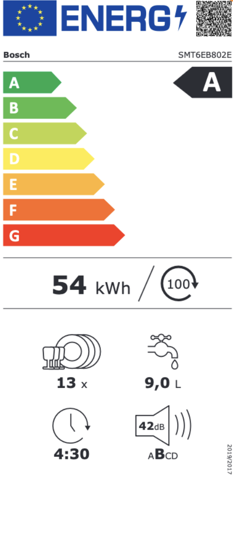BOSCH SMT6EB802E Serie 6 vaatwasser volledig integreerbaar