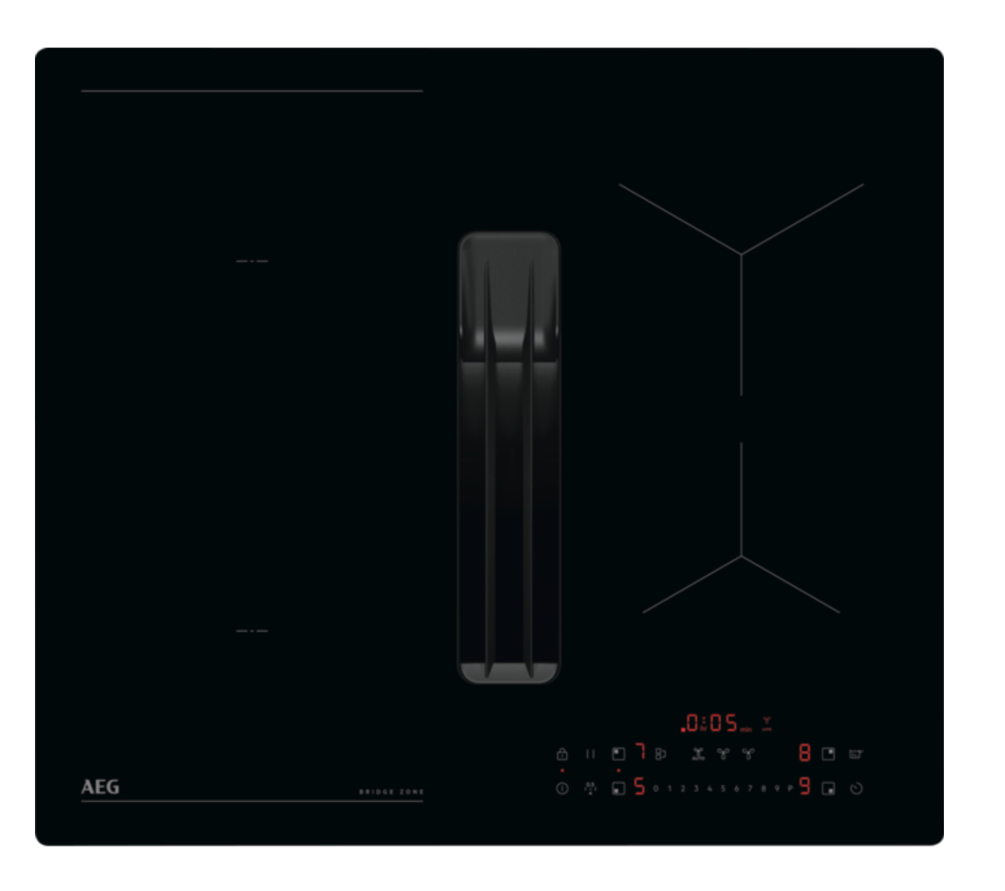 AEG NCT64B00CB 6000 kookplaat met afzuiging - 60cm