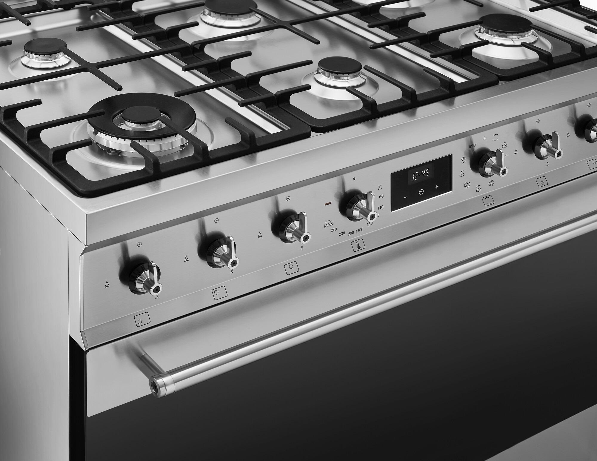 SMEG C9GMX2 fornuis met gaskookplaat - 90cm SMEG C9GMX2 fornuis met gaskookplaat - 90cm