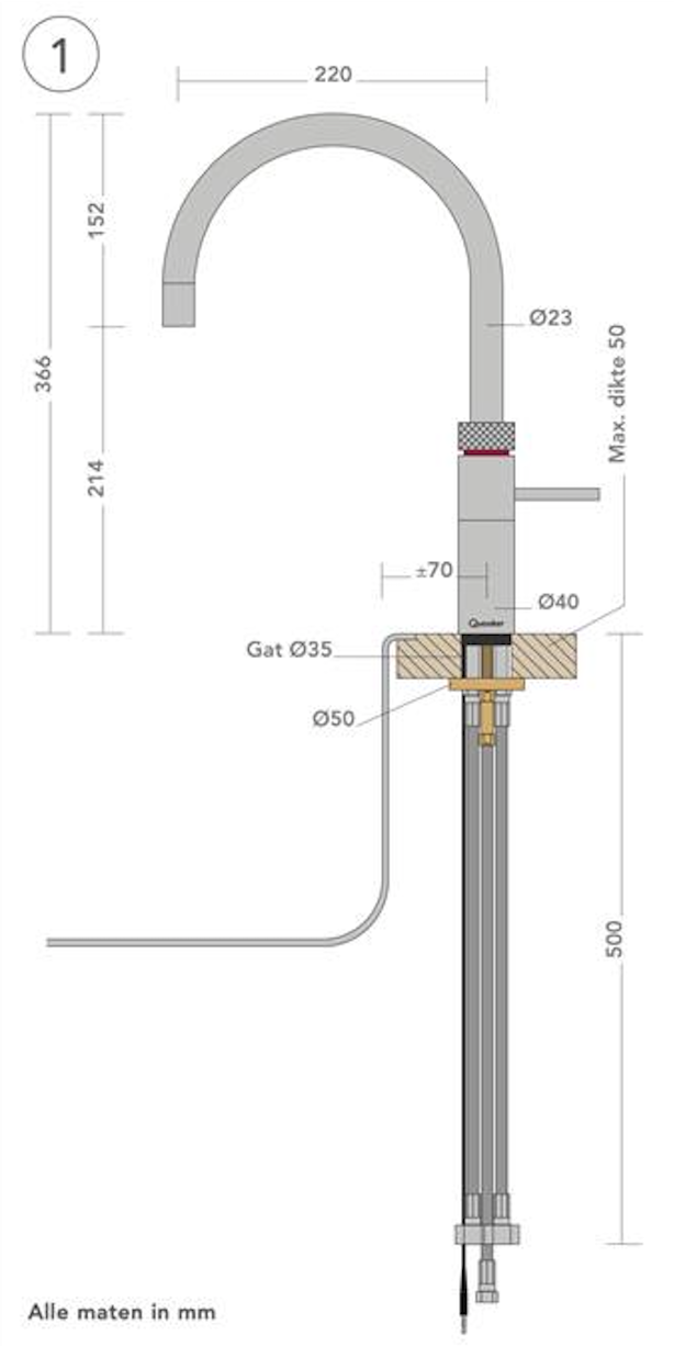 QUOOKER FNRPTB 2 in1 kraan