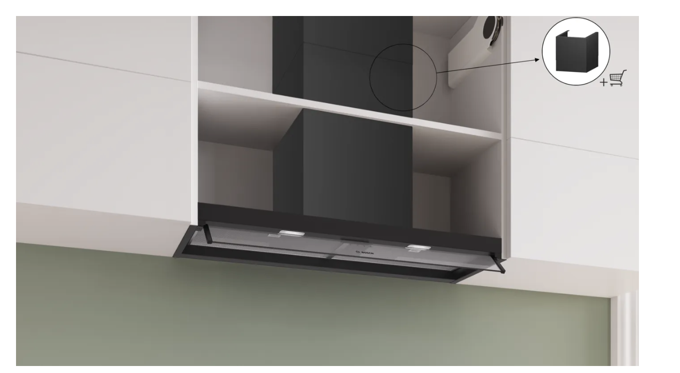 BOSCH DBB95CC60 geïntegreerde dampkap - 90cm