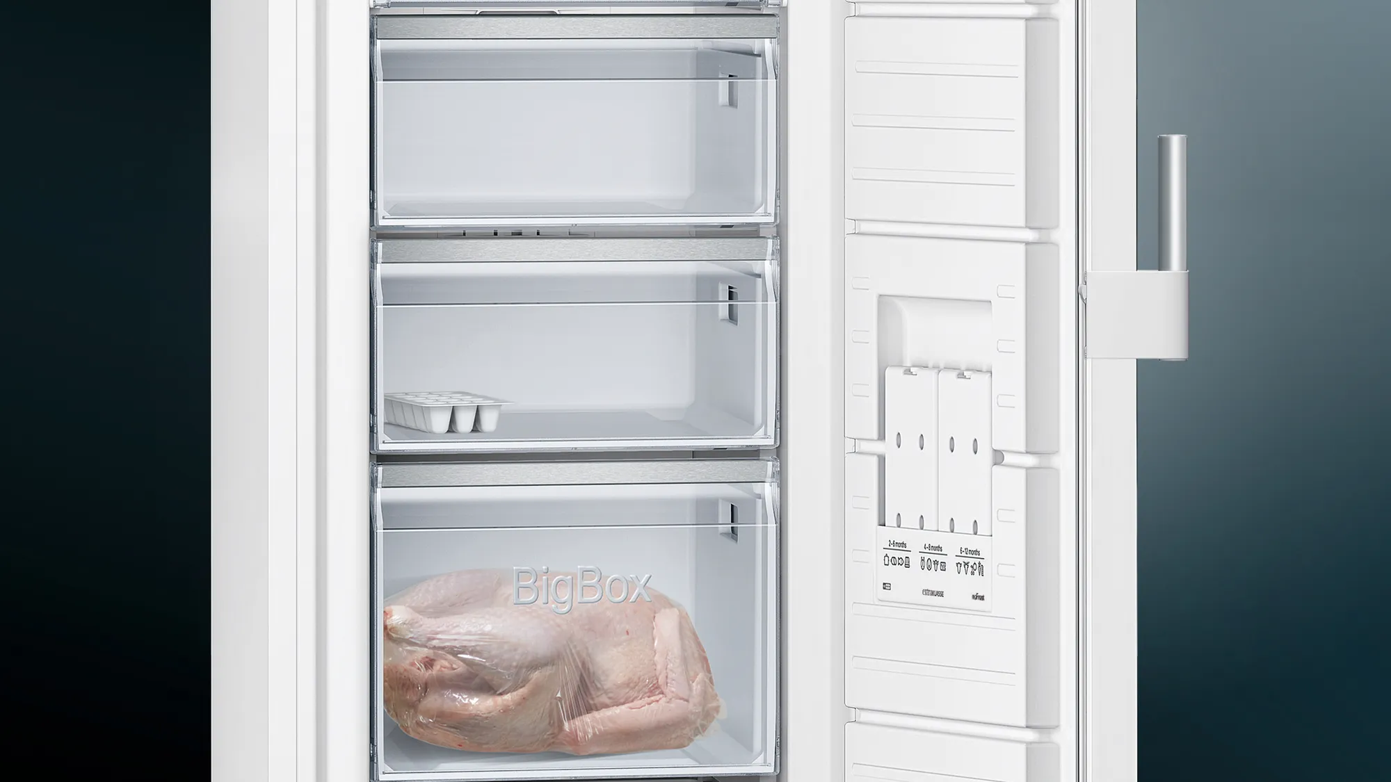 SIEMENS GS29NEWEV IQ300 vrijstaande vriezer - 161cm