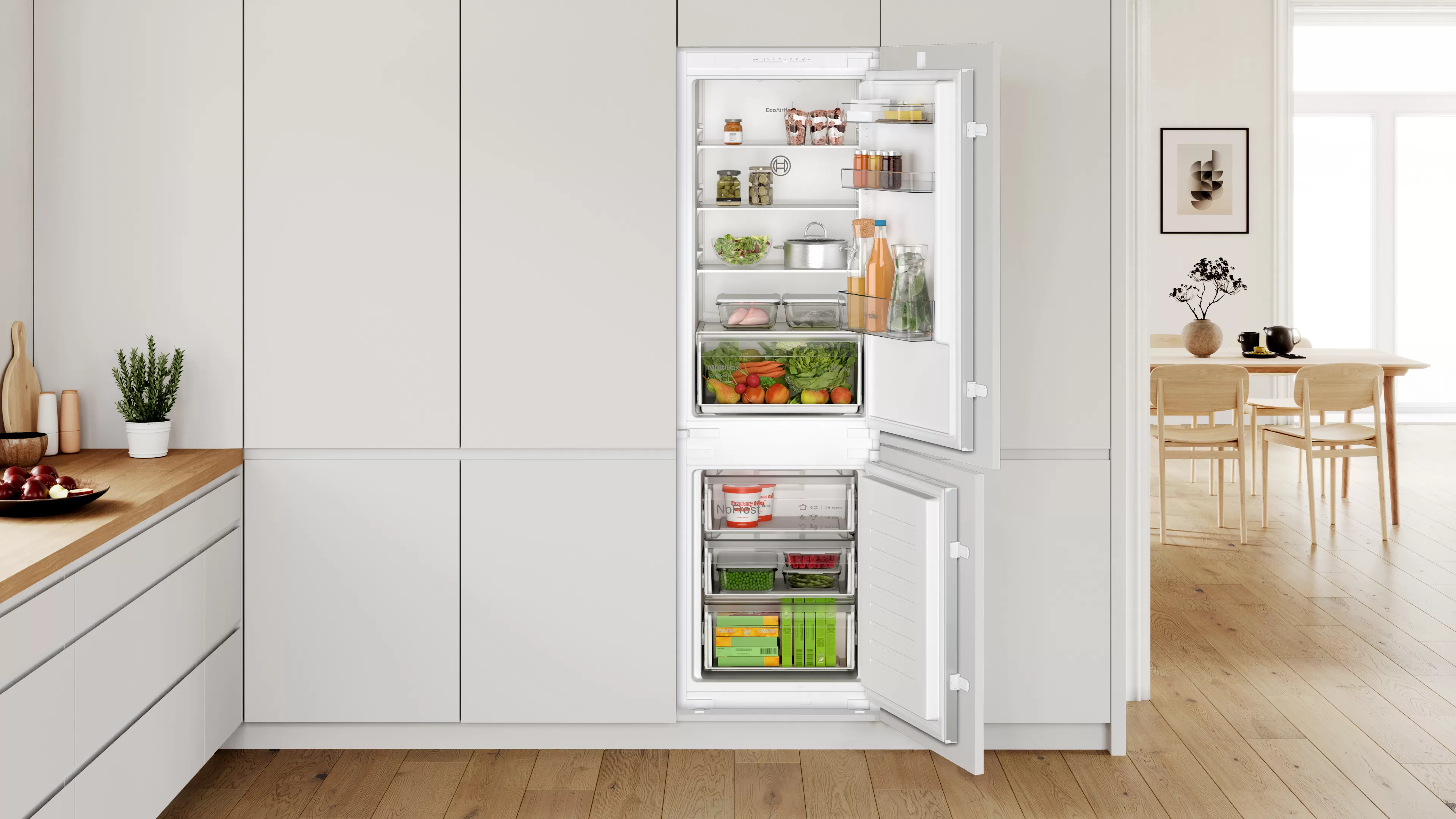 BOSCH KIN86NSE0 SERIE 2 koel-/vriescombinatie - 178cm
