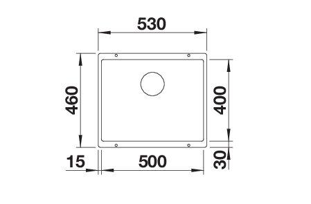 BLANCO 526098 ROTAN spoelbak