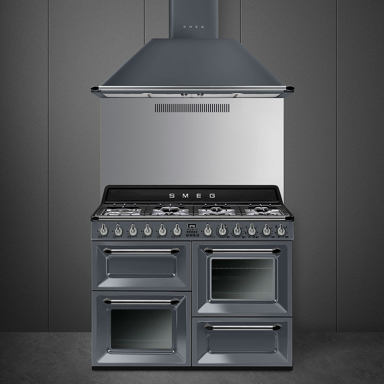 SMEG TR4110GR fornuis met gaskookplaat - 110cm