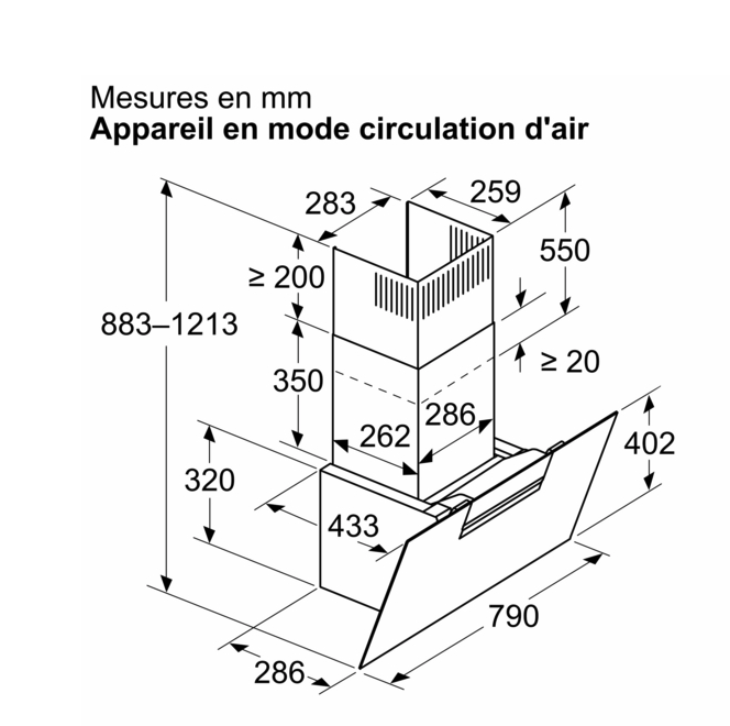 SIEMENS LC87KFN65 IQ300 headfree dampkap - 80cm