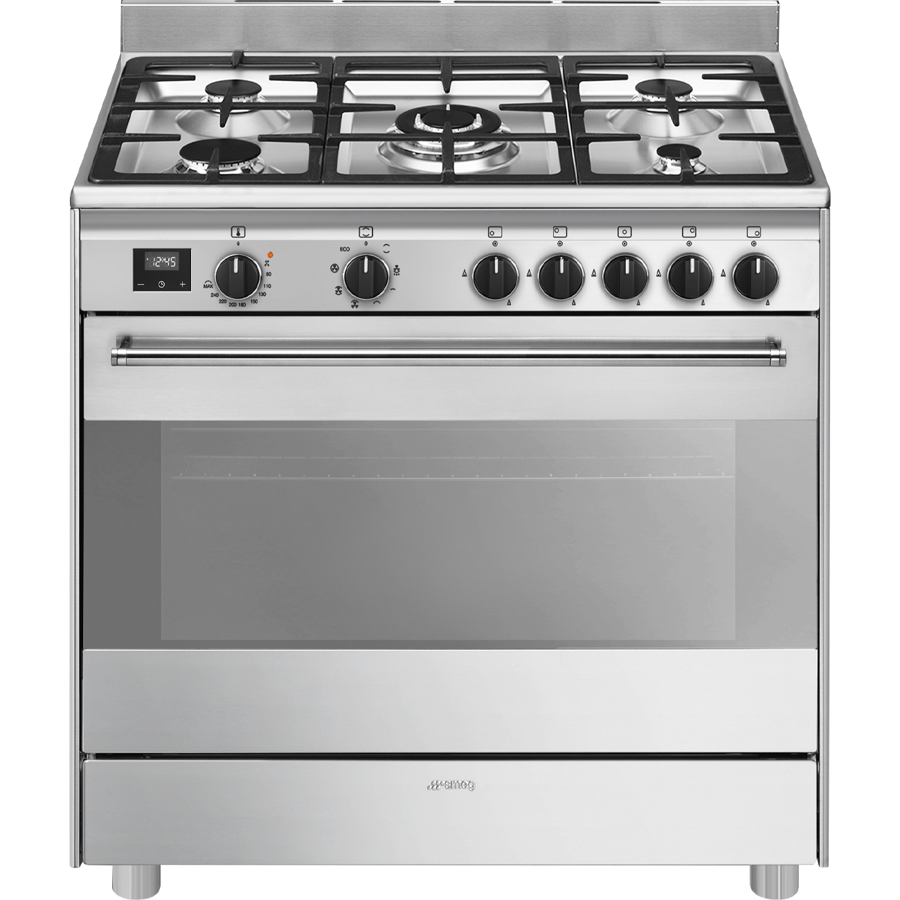 SMEG BG91X2 fornuis met gaskookplaat - 90cm