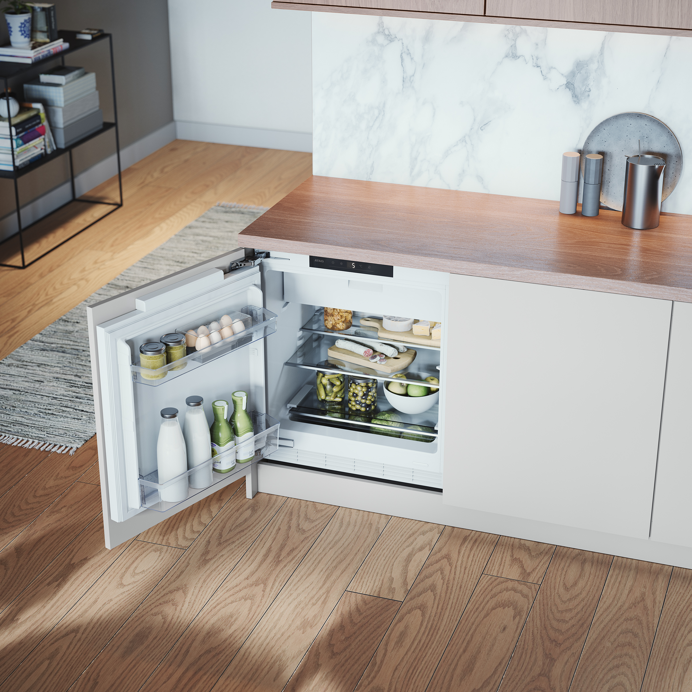 ATAG KU2590B onderbouw koelkast met vriesvak ATAG KU2590B onderbouw koelkast met vriesvak