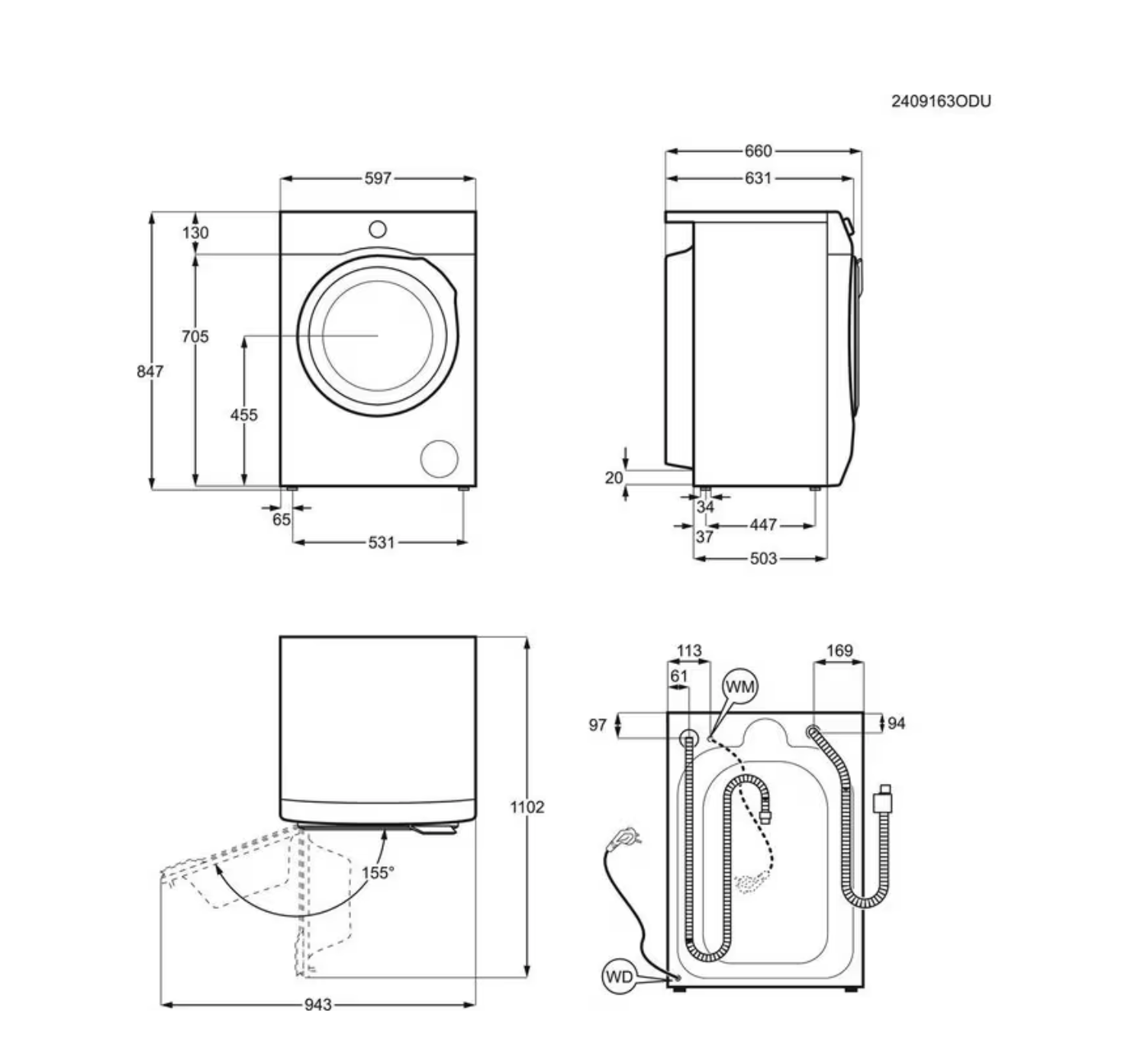AEG LR76XXL wasmachine
