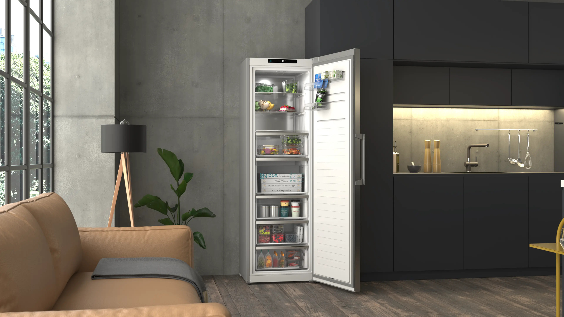SIEMENS GS36NVICG IQ300 vrijstaande vriezer - 186cm