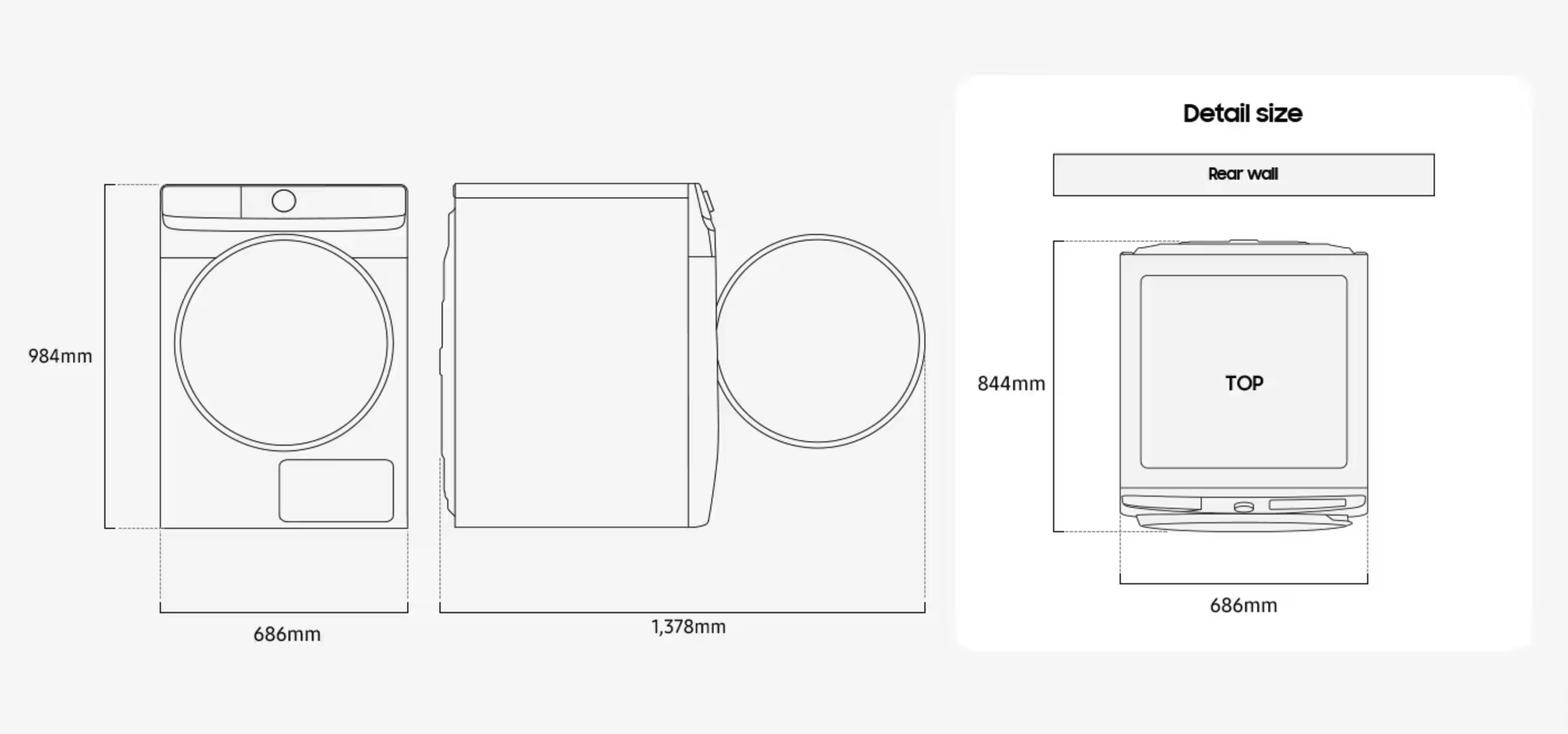 SAMSUNG DV16DG8600BWU3 droogkast