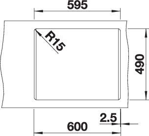 BLANCO 527776 PLEON spoelbak