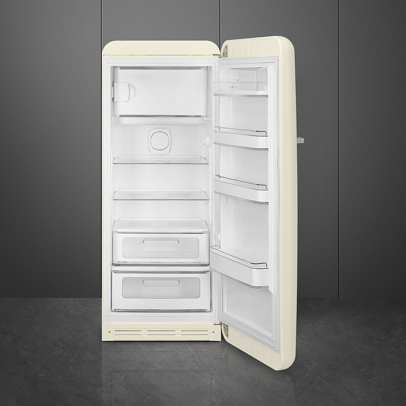 SMEG FAB28RCR6 vrijstaande koelkast met vriesvak - 153cm