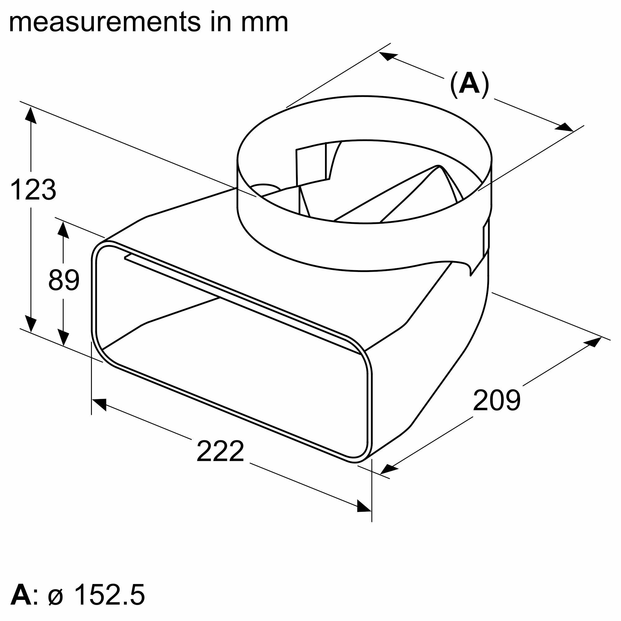 BOSCH HEZ9VDSI1 overgangsstuk