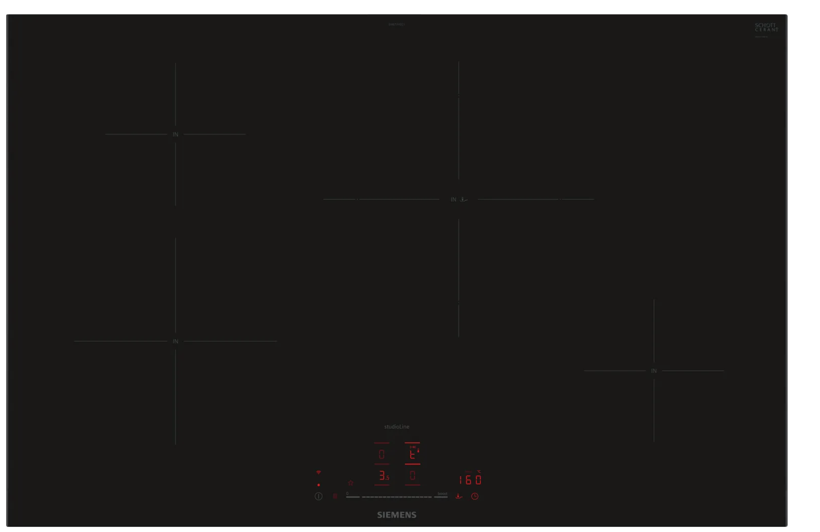 SIEMENS EH877HEC1E IQ100 inductiekookplaat - 80cm