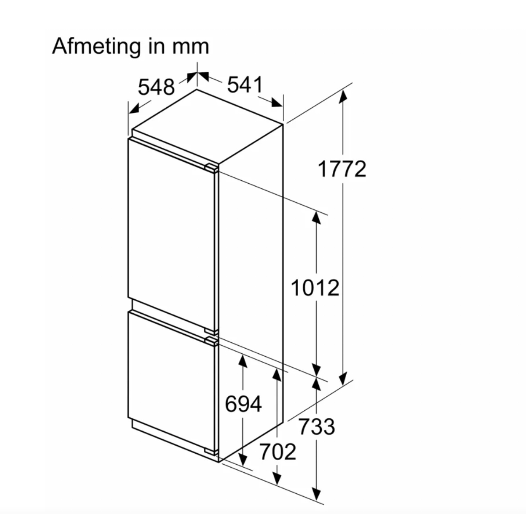 BOSCH KIN86SFE0 SERIE 4 koel-/vriescombinatie - 178cm