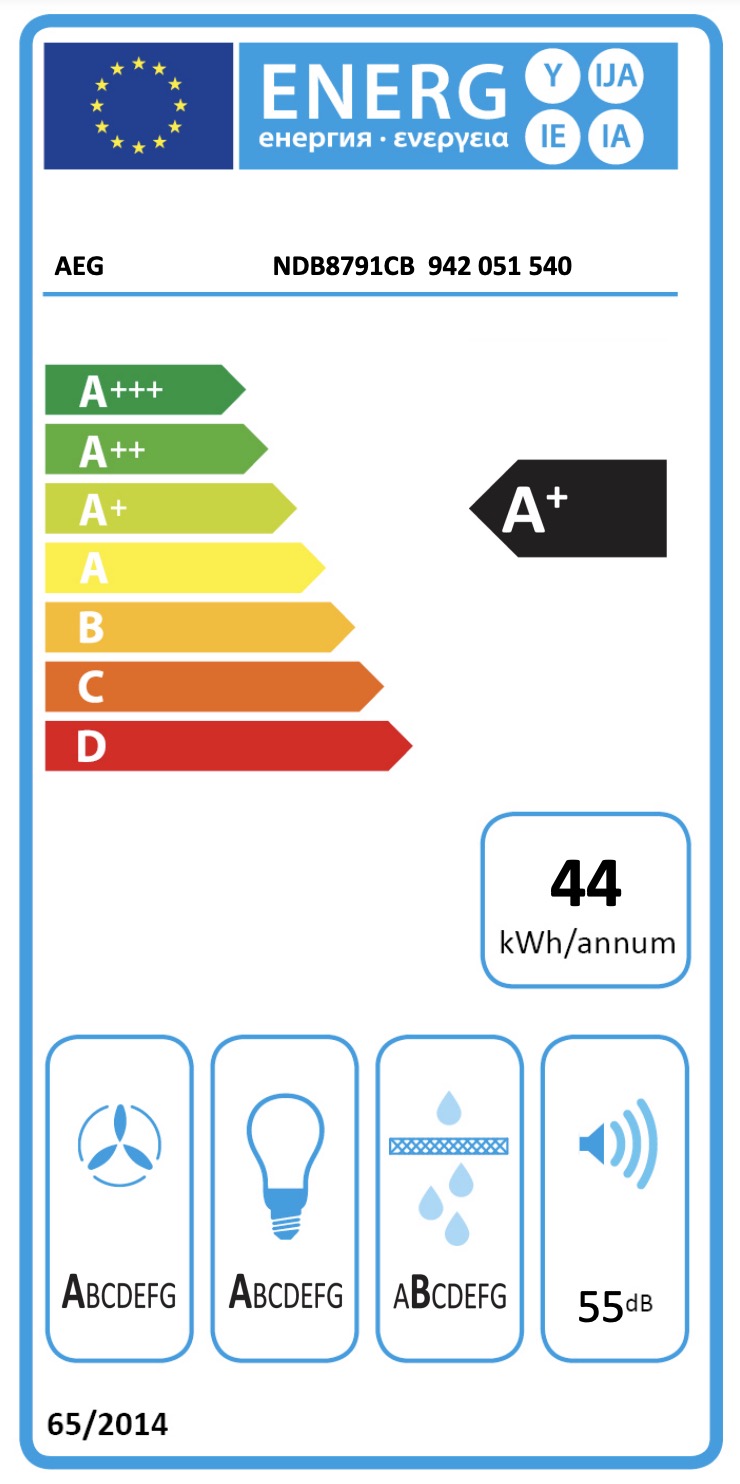 AEG NDB8791CB 8000 wandschouwdampkap - 90cm AEG NDB8791CB 8000 wandschouwdampkap - 90cm
