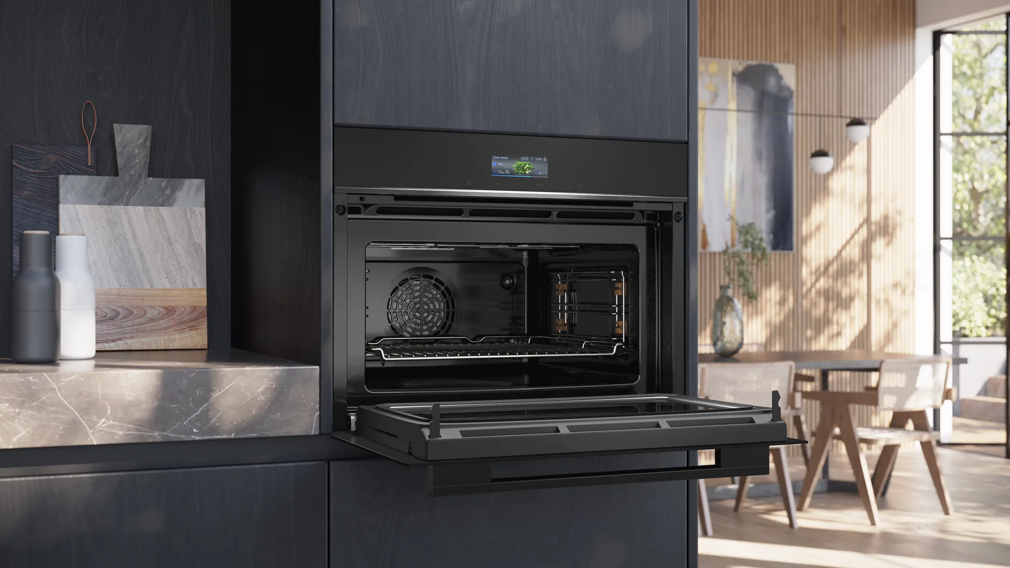 SIEMENS CM724G1B1 IQ700 multifunctionele oven met microgolfoven - 45cm