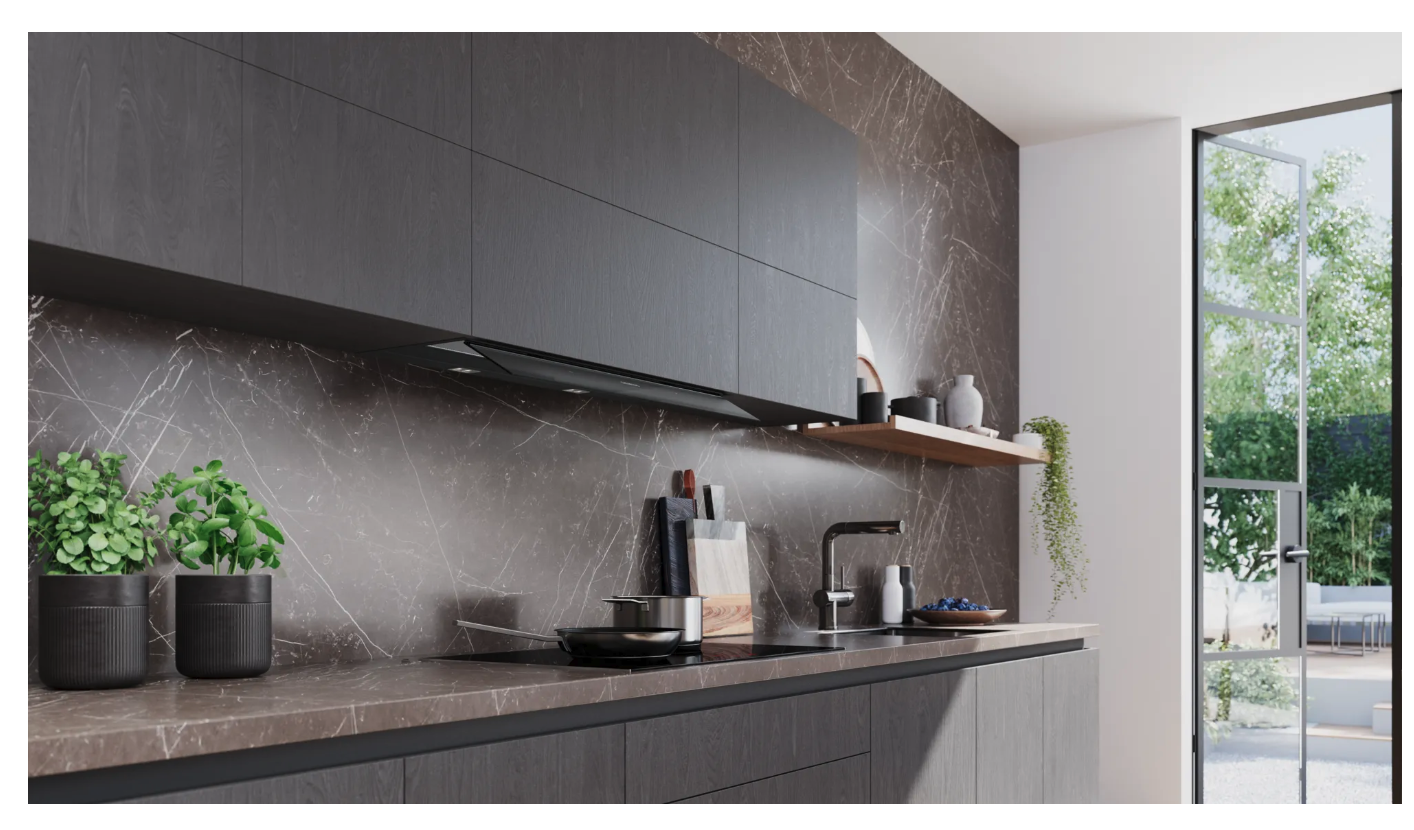 SIEMENS LJ97BDP65 geïntegreerde dampkap - 90cm