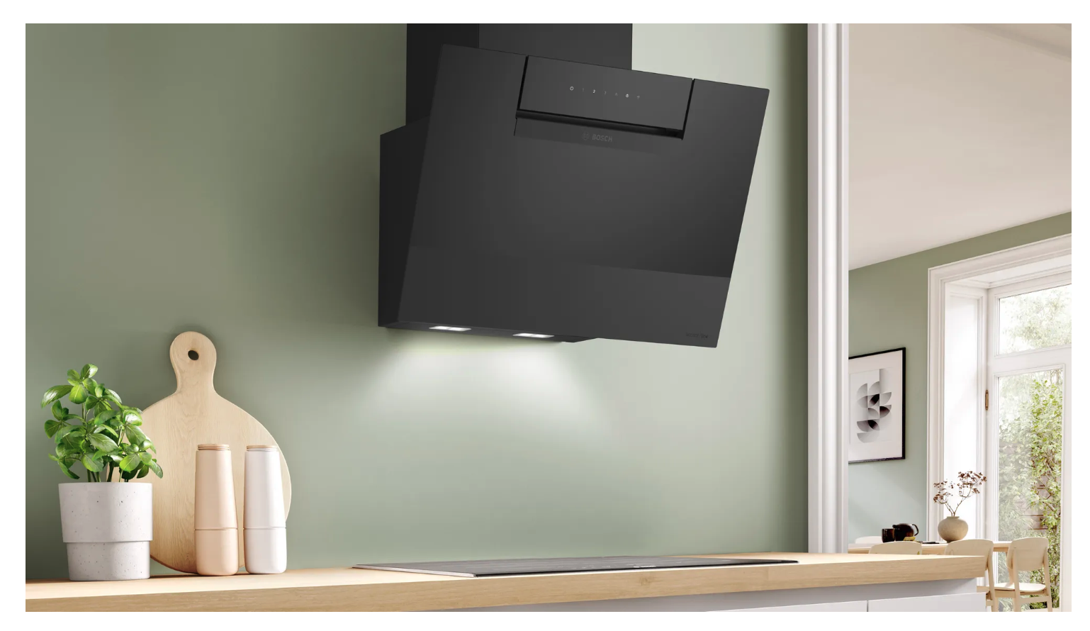 BOSCH DWK67FN65 SERIE 4 headfree dampkap - 60cm