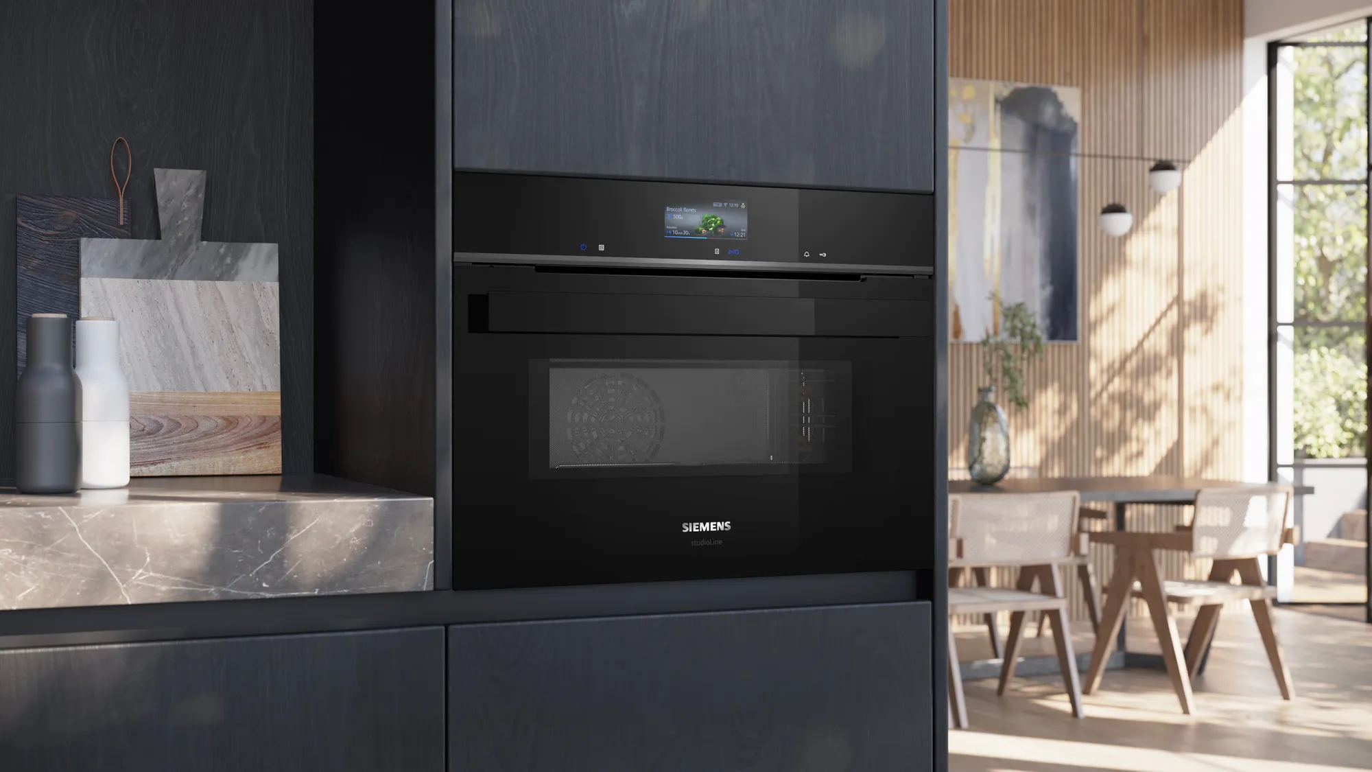 SIEMENS CM936GAB1 multifunctionele oven met microgolfoven - 45cm