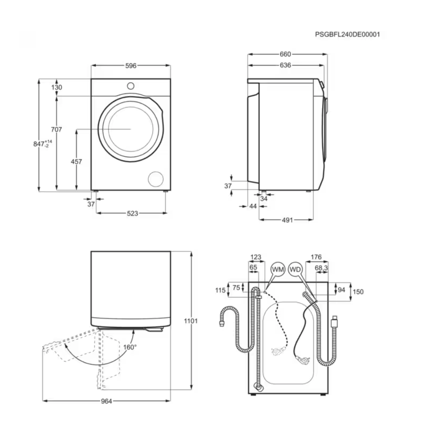 AEG LR75Q944 wasmachine