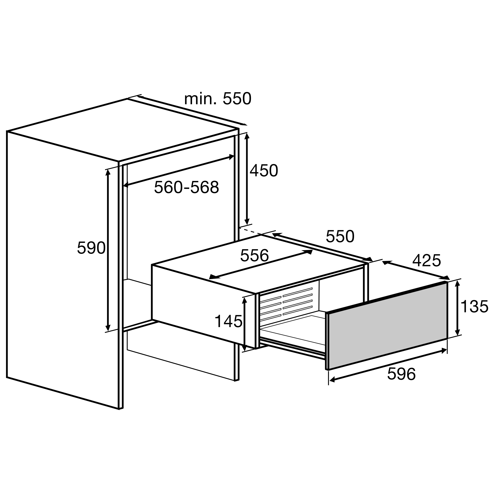 ATAG WD1785M warmhoudlade - 15cm