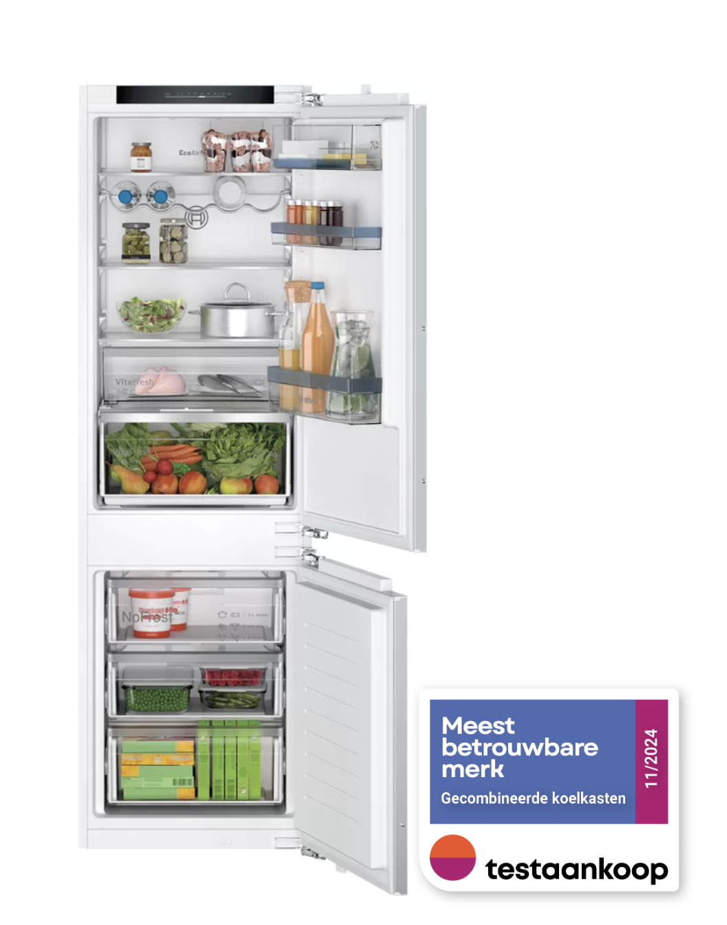 BOSCH KIN86SFE0 SERIE 4 koel-/vriescombinatie - 178cm