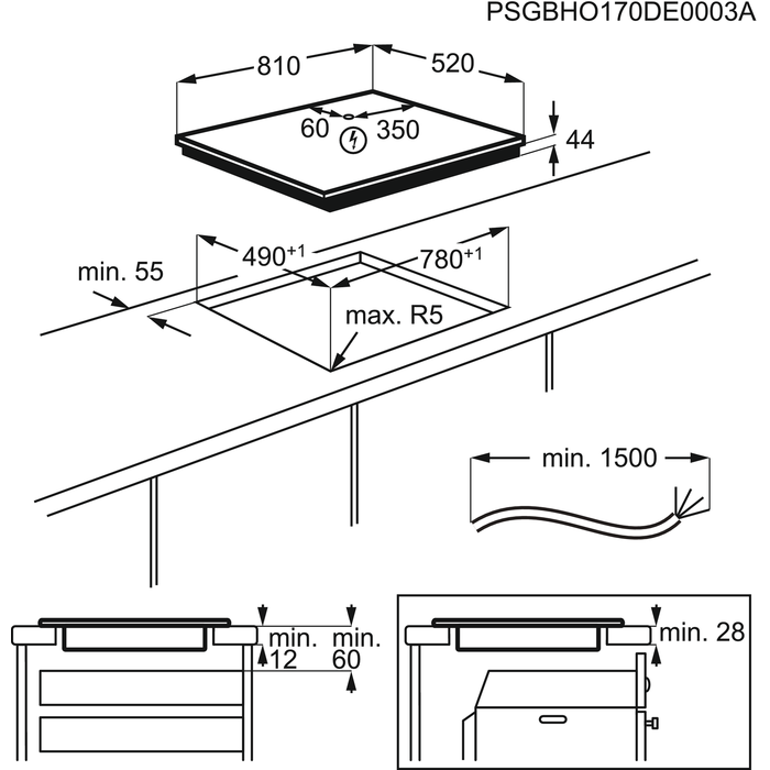 AEG IKE85651FB 6000 inductiekookplaat - 80cm