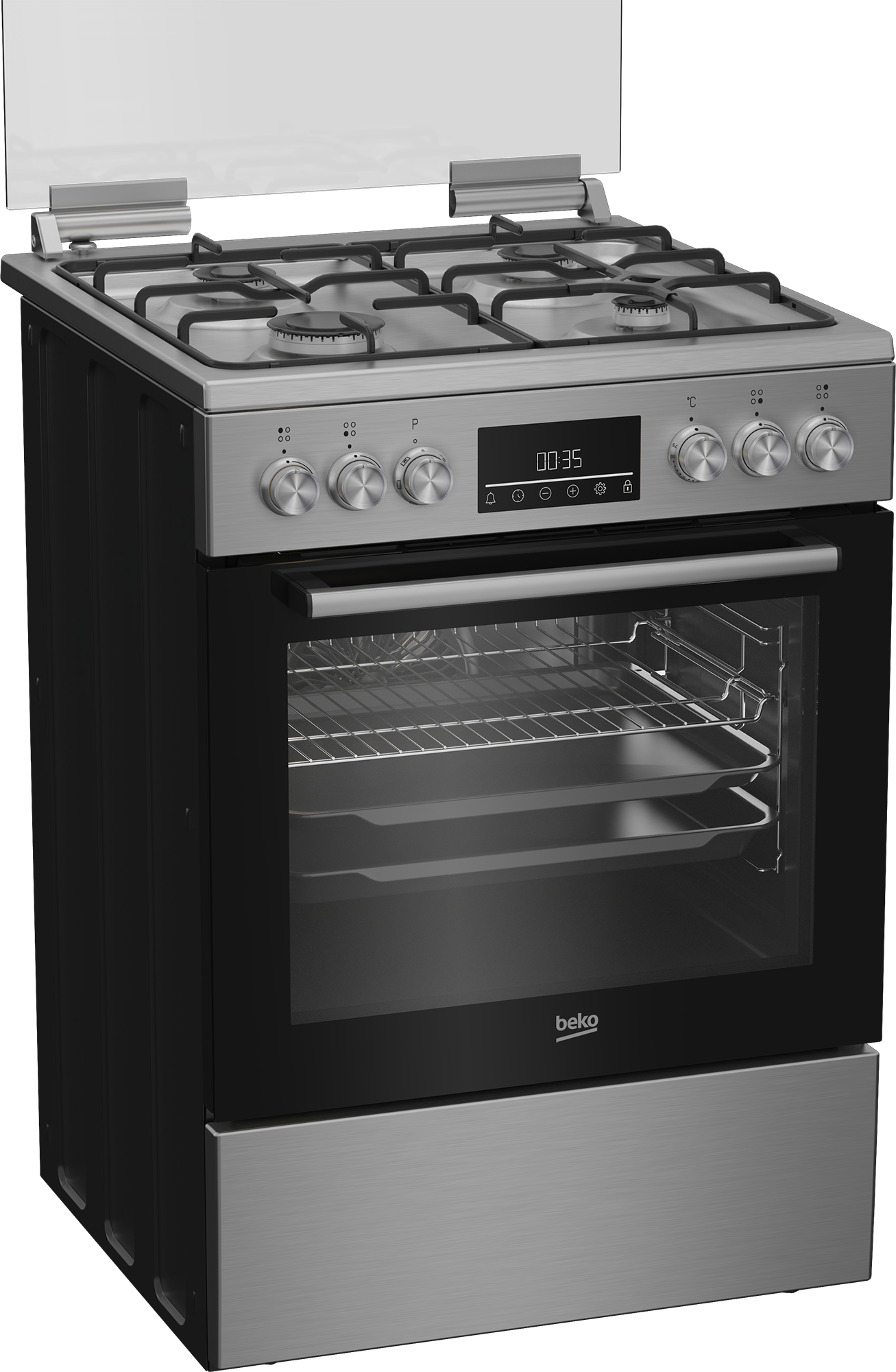 BEKO FBM62330DXS fornuis met gaskookplaat - 60cm