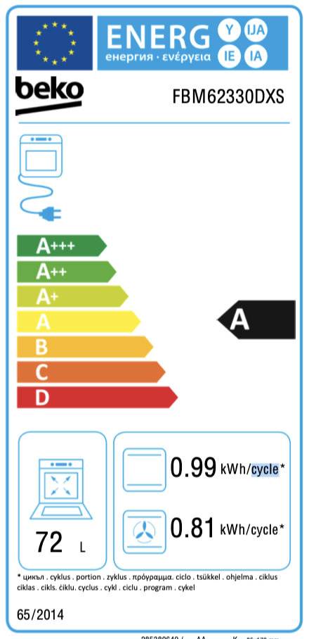 BEKO FBM62330DXS fornuis met gaskookplaat - 60cm