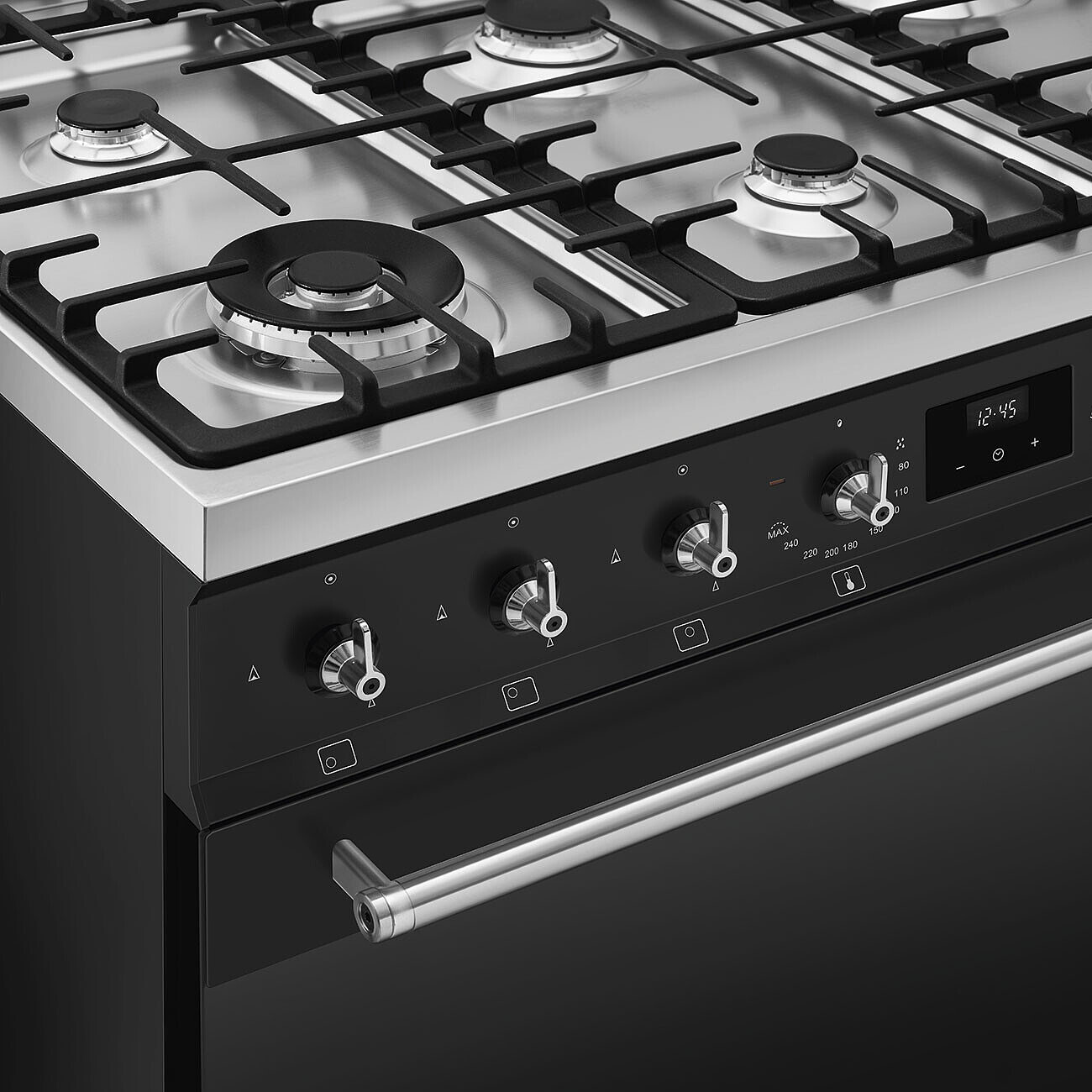 SMEG C9GMMB2 fornuis met gaskookplaat - 90cm