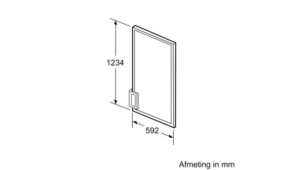 SIEMENS KF40ZAX0 deurpaneel