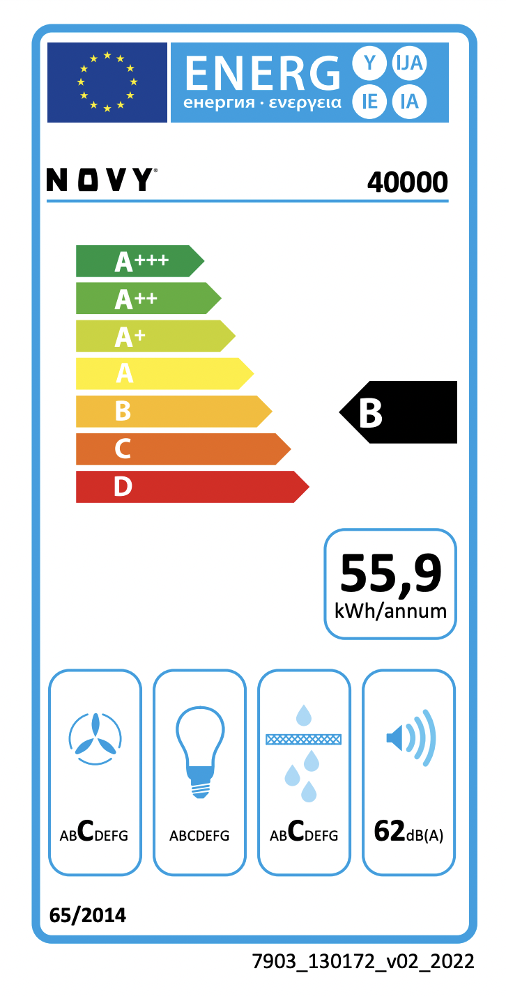 NOVY 40000 kookplaat met afzuiging - 49cm