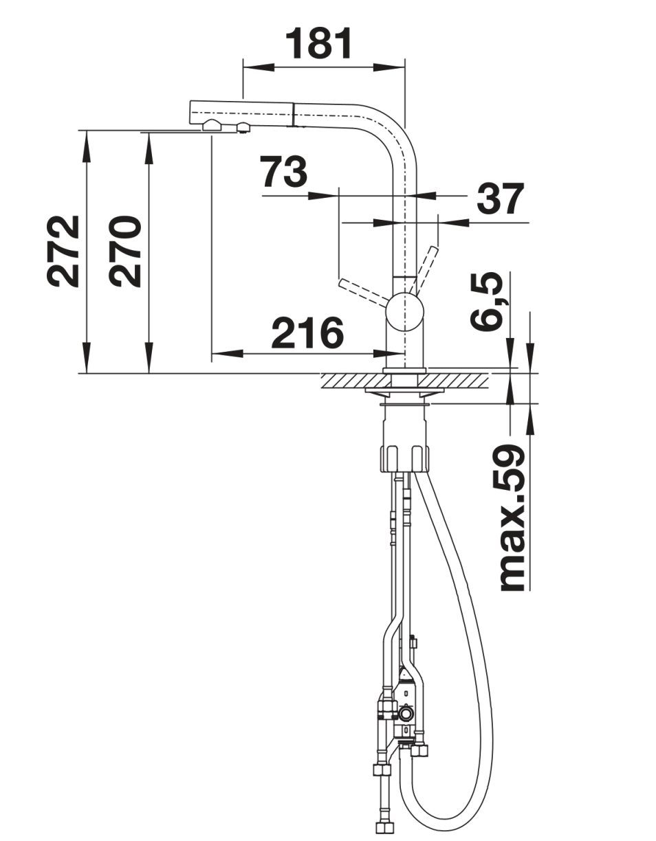 BLANCO 526942 FONTAS 3-in-1-mengkraan