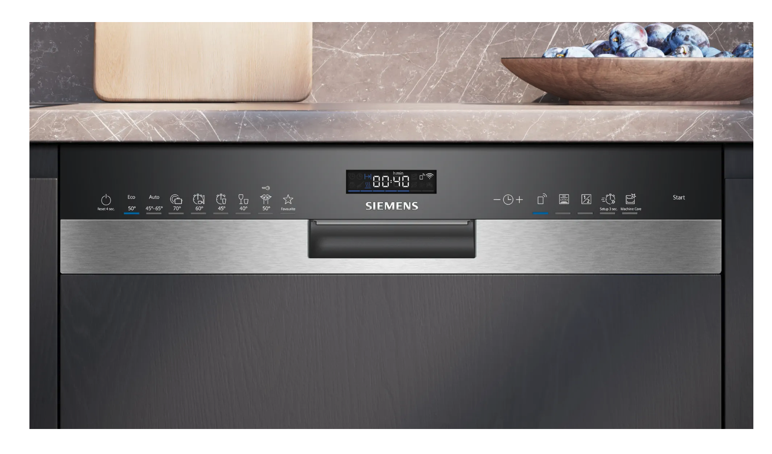 SIEMENS SN55ES12CE iQ500 vaatwasser met bedieningspaneel