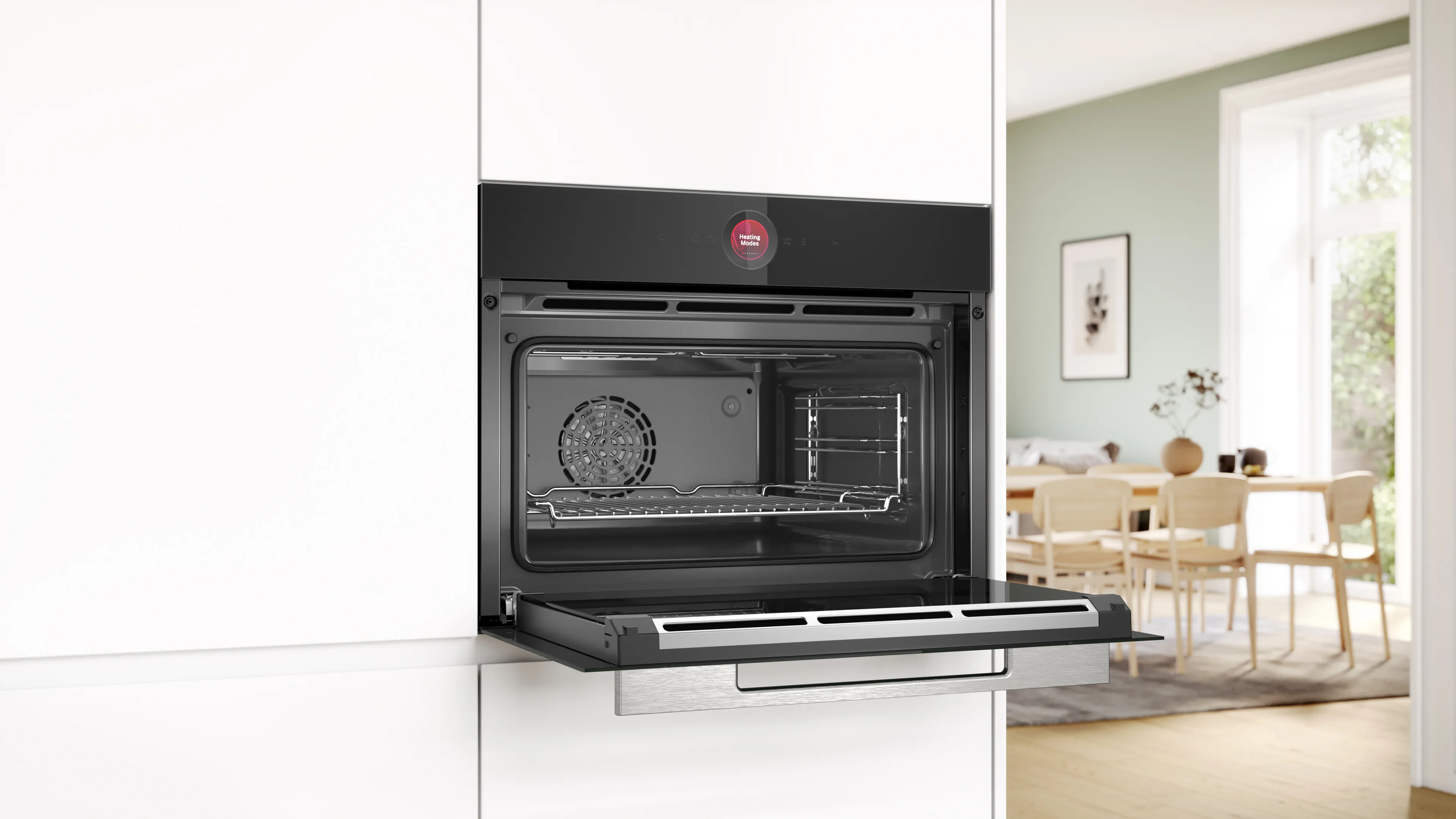 BOSCH CBG7341B1 SERIE 8 multifunctionele oven - 45cm