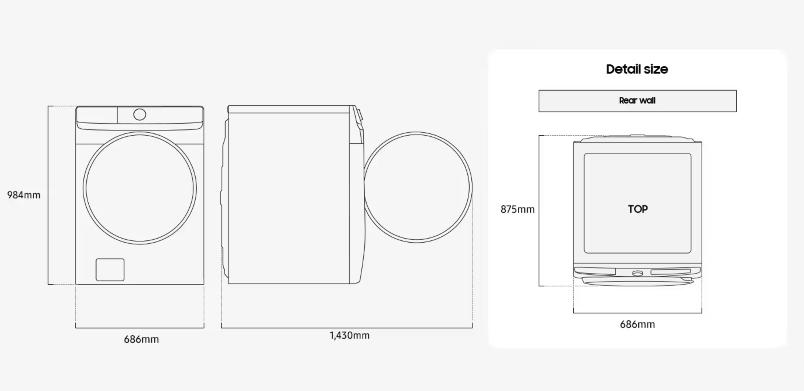 SAMSUNG WF20DG8650BWU3 wasmachine