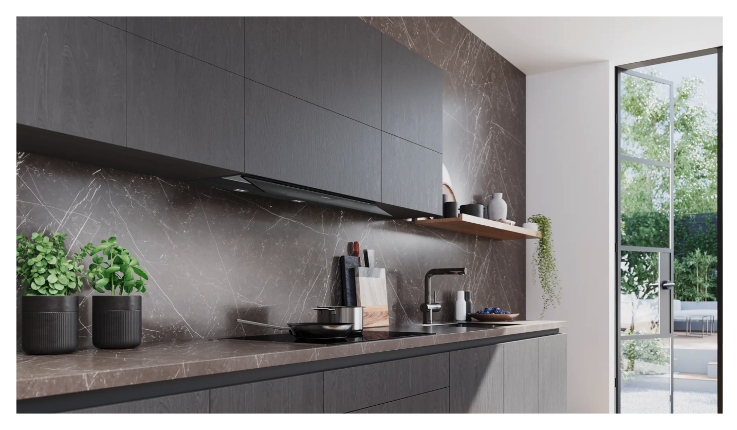 SIEMENS LJ97BDP60 geïntegreerde dampkap - 90cm