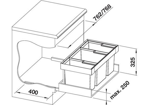 BLANCO 525221 FLEXON II afvalemmer