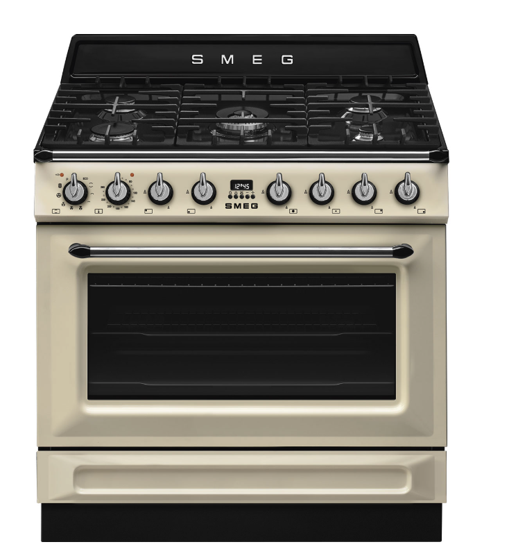 SMEG TR90GPP fornuis met gaskookplaat - 90cm
