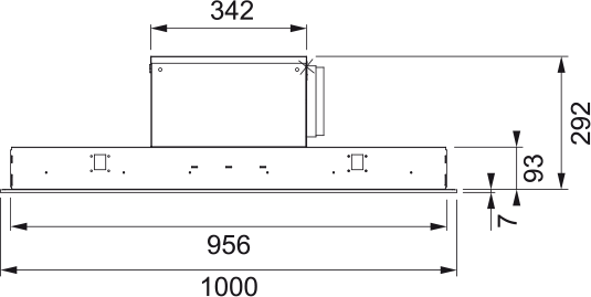 FRANKE FGPL1000XS GALAXY PLUS plafonddampkap - 90cm